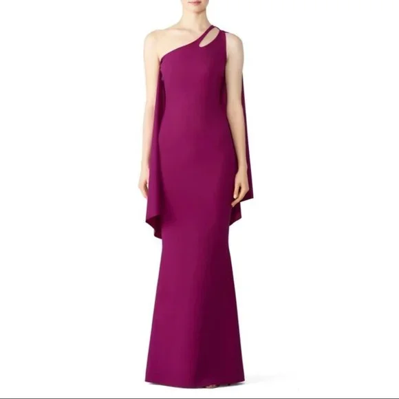 knee length dresses for ladies CHIARA BONI Long Sleeve Ruched Gown main image 0